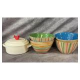 Wild Eye Designs Ceramic Brie Baker, Abstract