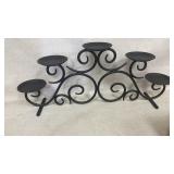 Wrought iron candle holder