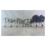 (4) NEW Metal Art Hat /Coat Racks