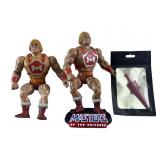 (2) 1984 Mattel "Thunder Punch He-Man"