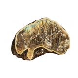Signed Hand-crafted Rustic Wooden Wildlife Artwork