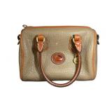 Vintage Dooney & Bourke Handbag Beige Pebbled