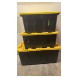 3 Lidded Storage Containers