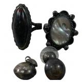 Native American Sterling Silver Rings & Earrings