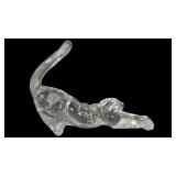 Vintage 1994 Lenox Morning Stretch Crystal Cat