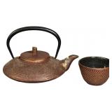 Traditional Japanese Cast-iron Tetsubin Teapot