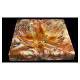 Vintage Faux Onyx Marbleized Resin Ashtray or