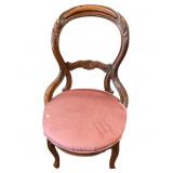 Victorian Mahogany Balloon Back And parlor Chair