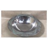 Decorative metal bowl