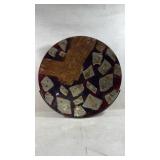 Large wall mounted Signed Tony Evans art glass