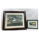 framed artwork is a pastoral landscape print