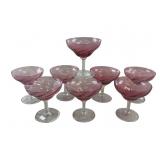 Cranberry Glass Stemware