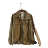 vintage Buckboard brown suede leather western