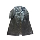 Nine West brown leather jacket trench coat