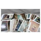 assorted collection of vintage art prints
