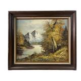 R. SUTHERLAND Signed Landscape Oil On Canvas