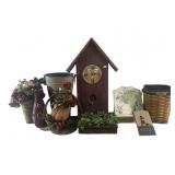 Bird House, Artificial Fruit, Baskets, Wooden