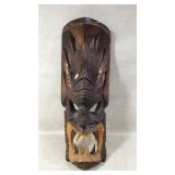 Vintage handmade bakunawa mask made in the
