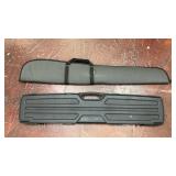 two long gun cases including hard case and soft