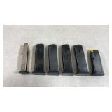 Group of 6 pistol mags including S&W 40, p14 .45