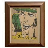 After Roy Lichtenstein "Study For: Scared Witless"