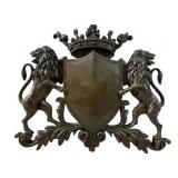 Signed Canova Royal Crest Coat of Arms bronze