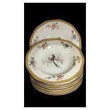 Haviland Eden Fine Porcelain Rimmed Soup Bowls