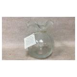 Hibiscus Glass Bud Vase