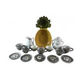 Assortment of glassware and stoneware, Whittier