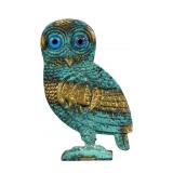 Ancient Greek-inspired Bronze Owl of Athena