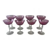 Vintage Cranberry Glass Stemware