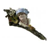 majolica porcelain Polychrome Wall Shelf sculpture
