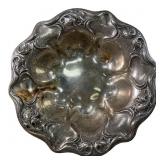 Antique Sterling Silver Repoussï¿½ Scrollwork Bowl