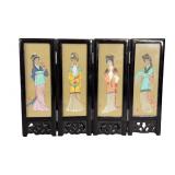 Vintage Miniature Four-panel Asian Tabletop