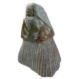 Carved Soapstone Native American Figure Sculpture