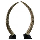 Austin AMNH Museum Faux Elephant Tusk Sculptures