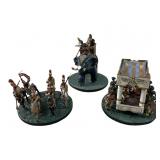 Die cast miniature wargaming figures