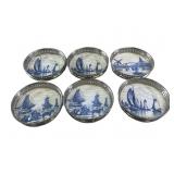 (6) Silver plated Sternauware coasters c1920s