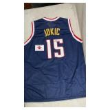 Nikola Jokic autographed Denver Nuggets blue