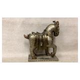 antique wooden horse figurine