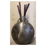 Large Metal Decor Vase