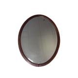 Antique Mahogany Oval Mirror