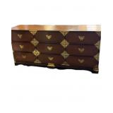 Antique Chest of Drawers Korean Tansu Butterfly