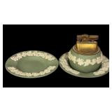 Vintage Wedgwood Sage Green Table Lighter and