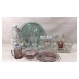 Glassware Collection With Coca-Cola Plate