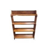 Vintage Oak Four-tier Bookcase