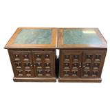 Vtg Mediterranean/Spanish Style Side Tables Wood