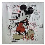 Téo Jasmin Pop Art Mickey Mouse Print