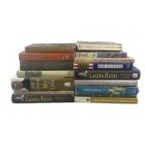 Assortment of books- Laura Bush, Bill Clinton