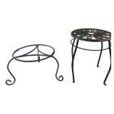 Metal Plant Stands with Decorative Tops